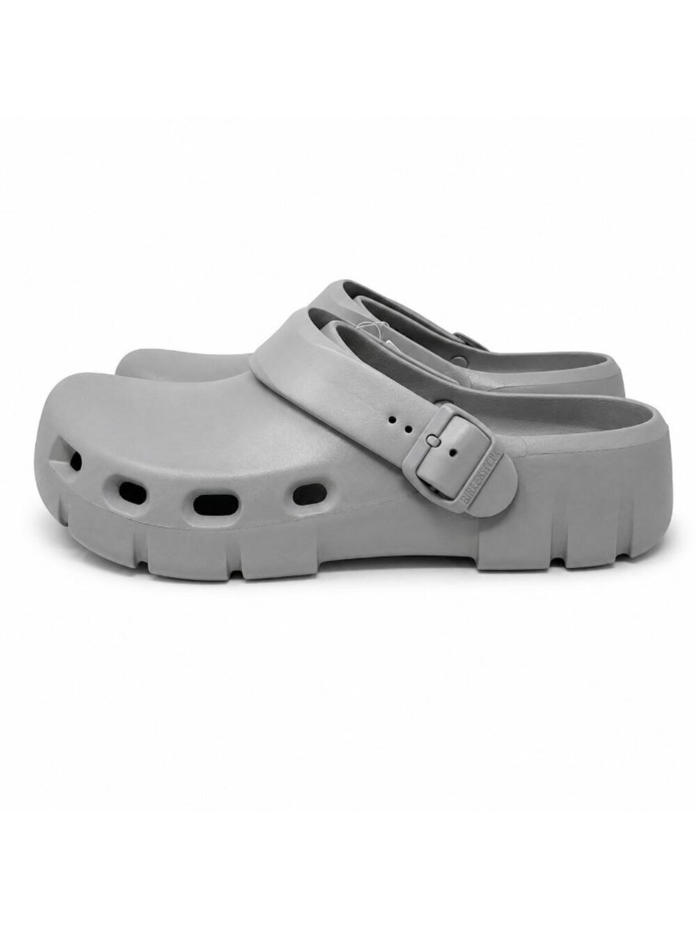 Birkenstock Birki Flow EVA Clogs Mens EU 43 US 10 Gray Sport Recovery Slip On